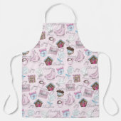 Wasserfarbe Rosa Weihnachten Niedlich Schürze (Vorderseite)
