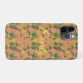 Wasserfarbe Rosa Zitrone Frucht Personalisiert Case-Mate iPhone Hülle (Rückseite (Horizontal))