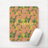 Wasserfarbe Rosa Zitrone Frucht Personalisiert Mousepad (Mit Mouse)