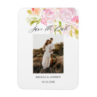 Wasserfarbe Rose Bouquet Save the Date