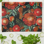 Wasserfarbe, Rose. Geschirrtuch (Gefaltet)