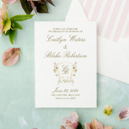 Wasserfarbe Rose Hydrangea Save the Date Karte