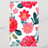 Wasserfarbe Rose Kinderdusche Word Suchspiel (Rückseite)