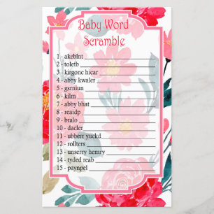Wasserfarbe Rose Kinderspiel
