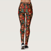 Wasserfarbe, Rose. Leggings (Rückseite)