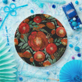 Wasserfarbe, Rose. Pappteller (Party)
