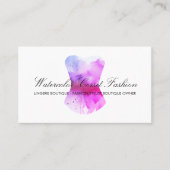 Wasserfarbe Rosegold Glitz Corset Mode pink Visitenkarte (Vorderseite)