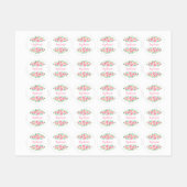 Wasserfarbe Rosen Name des Mädchens Etiketten (Blatt)