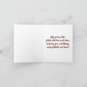 Wasserfarbe Roses Spring Bouquet 50. Karte (Innenseite)