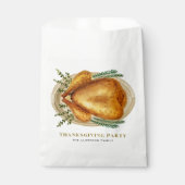 Wasserfarbe Röstlich Türkei Abendessen Erntedank Geschenktütchen (Vorderseite)