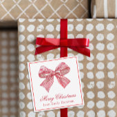 Wasserfarbe Rot und Weiß Streifen Mitteilungskarte