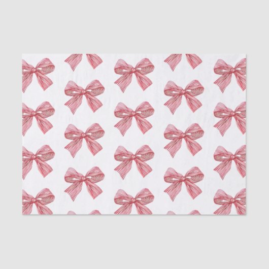 Wasserfarbe Rot und Weiß Streifen Seidenpapier (Vorderseite)