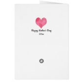 Wasserfarbe Rotes Herz Muttertag Muttermutter (Hinten)