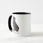 Wasserfarbe Rotweiller Haustier Hund Maßgeschneide Tasse (Vorderseite Links)