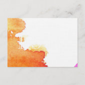 Wasserfarbe RSVP Karte (Rückseite)