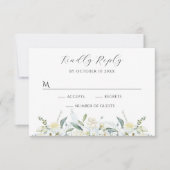 Wasserfarbe RSVP Karte (Vorderseite)