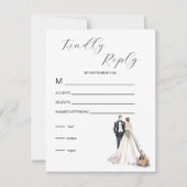 Wasserfarbe RSVP Karte (Vorderseite)