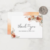 Wasserfarbe Rückgang im Brautparty der Liebe Mitteilungskarte (Vorderseite/Rückseite Beispiel)