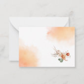 Wasserfarbe Rückgang im Brautparty der Liebe Mitteilungskarte (Rückseite)