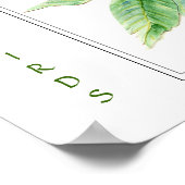 Wasserfarbe Rufous Hummingbird - Vogelsammlung Poster (Ecke)