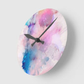 Wasserfarbe Runde Wanduhr (Winkel)