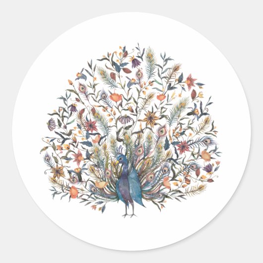 Wasserfarbe Runder Aufkleber (Vorderseite)