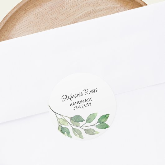 Wasserfarbe Runder Aufkleber