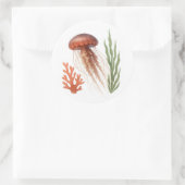 Wasserfarbe Runder Aufkleber (Tasche)
