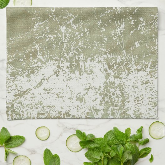 Wasserfarbe Rustikale Ästhetik Geschirrtuch (Gefaltet)