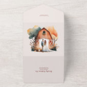 Wasserfarbe Rustikale Brauerei All In One Einladung (Außenbereich)