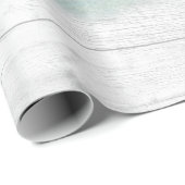 Wasserfarbe Rustikale Foggy Forest Mountain Kabine Geschenkpapier (Rolleneckpunkt)