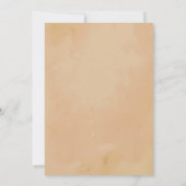 Wasserfarbe Rustikale Geburtshaus-Bewegung Ankündi Einladung (Rückseite)