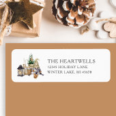 Wasserfarbe Rustikale Gnome Weihnachten Rücksendea