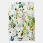 Wasserfarbe, rustikale Grunge-Grafik Geschirrtuch (Vertikal)