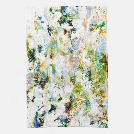 Wasserfarbe, rustikale Grunge-Grafik Geschirrtuch (Vertikal)