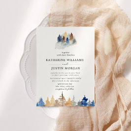 Wasserfarbe Rustikale Hochzeit Einladung