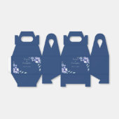 Wasserfarbe Rustikale Hochzeit von Blauer Flora Geschenkschachtel (Ungefaltet)