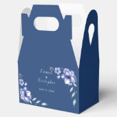 Wasserfarbe Rustikale Hochzeit von Blauer Flora Geschenkschachtel (Geöffnet)