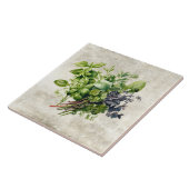 Wasserfarbe Rustikale Kräuter Imitate Textur Fliese (Seite)