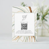 Wasserfarbe Rustikale, neutrale Boho Botanische Ho Begleitkarte (Stehend Vorderseite)