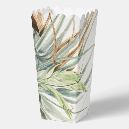 Wasserfarbe Rustikale, neutrale Boho Botanische Ho Geschenkschachtel (Rückseite)