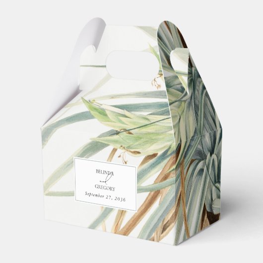 Wasserfarbe Rustikale, neutrale Boho Botanische Ho Geschenkschachtel (Vorderseite)