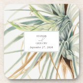 Wasserfarbe Rustikale, neutrale Boho Botanische Ho Getränkeuntersetzer (Vorderseite)