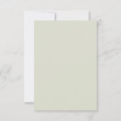 Wasserfarbe Rustikale, neutrale Boho Botanische Ho RSVP Karte (Rückseite)