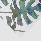 Wasserfarbe Rustikale Palmen Blätter Tropisch Seidenpapier (Ausschnitt)