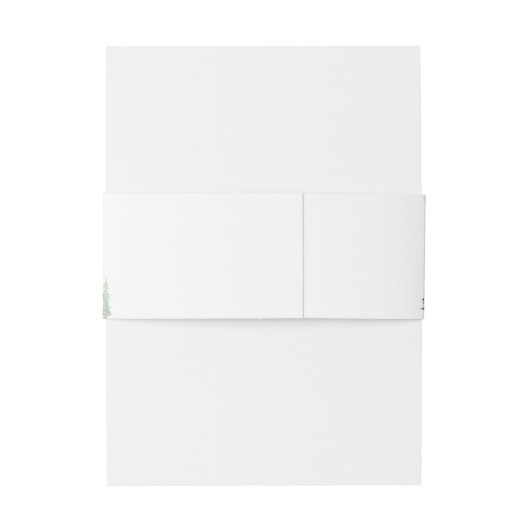 Wasserfarbe Rustikale Pinienwälder Einladungsbanderole (Rückseitenbeispiel)