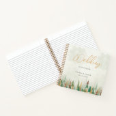 Wasserfarbe Rustikale Pinienwälder Notizblock (Innenseite)