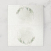 Wasserfarbe Rustikale Pinienwälder Platz Platzkarte (Außenseite Aufgefaltet)