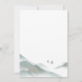 Wasserfarbe Rustikale Vegetation Save the Date Einladung (Rückseite)