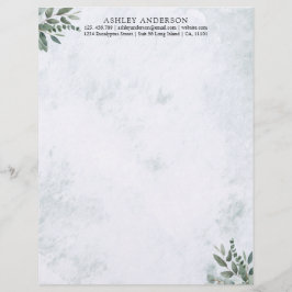 Wasserfarbe Rustikale Weideflächen Blätter